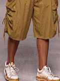 Utility Baggy Cargo-Shorts mit Kordelzug