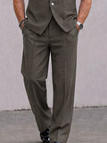 Modernes einfarbiges Herren Weste Hose Set