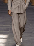 Smart Casual Anzug-Zweiteiler mit Plissee-Details