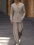 Smart Casual Anzug-Zweiteiler mit Plissee-Details