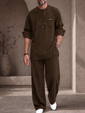 Utility Zweiteiler Set Hemd mit D Ring Details und Hose