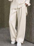 Lässiges Hemd-Set mit Vokuhila-Saum & Hose
