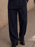 Lässiges Tunika-Set mit Kontrastlinien & Hose