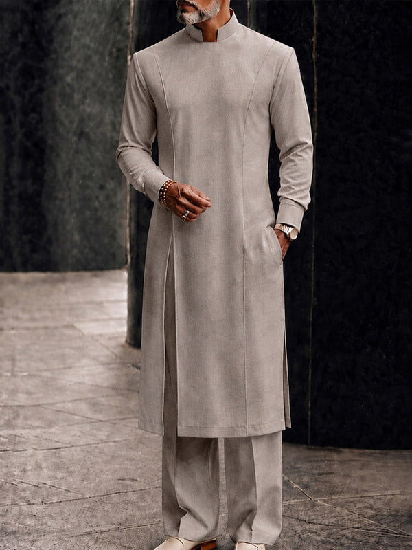 Longline Zweiteiler Set mit Taschen & Hose