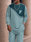 Designer-Zweiteiler im Colorblocking-Look