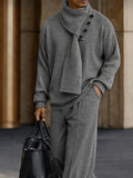 Modern 3-in-1 Abnehmbares Schal-Top & Hose Set