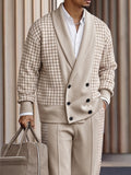 Quiet Luxury Hahnentritt-Patchwork Matching-Set