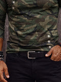 Style Camouflage Wasserfallkragen Pullover