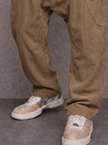 Casual Streetwear Feinkord Hose mit tiefem Schritt