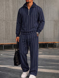 Urban Patchwork Gerippt Sweatshirt Hose Set