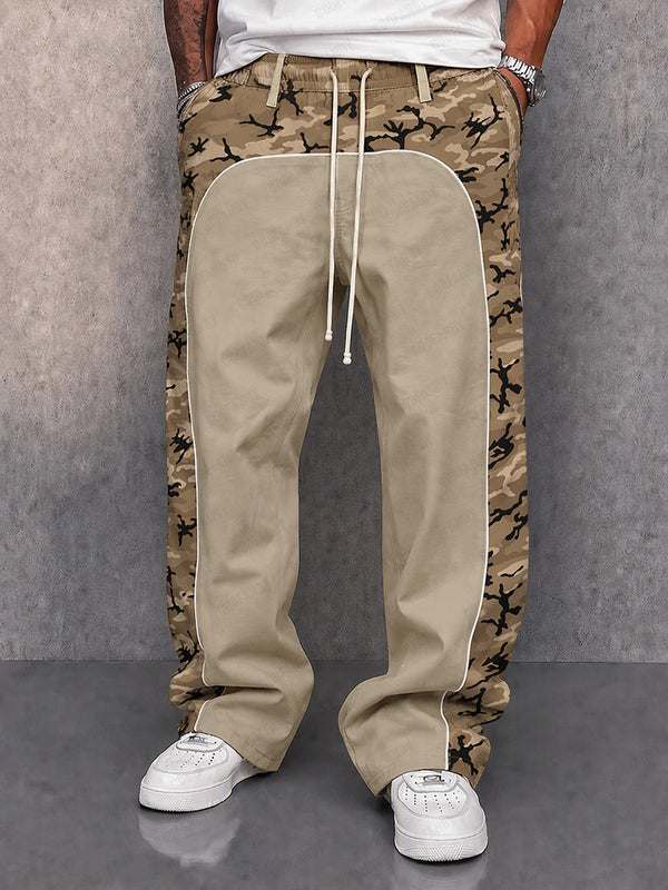 Urban Explorer Camouflage Patchwork Casual Hose