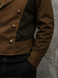 Vintage Military Zweireiher Jacke