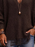 COOFANDY Herren Pullover in Braun, Detailansicht