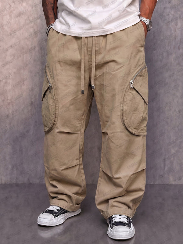 COOFANDY Herren Hose in Khaki, Frontansicht