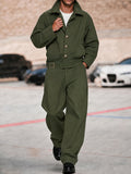 Baumwolle Utility Cargo Zweiteiler Set aus Jacke & Hose