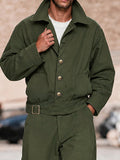 Baumwolle Utility Cargo Zweiteiler Set aus Jacke & Hose