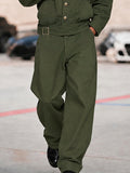 Baumwolle Utility Cargo Zweiteiler Set aus Jacke & Hose