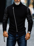 COOFANDY Herren Pullover in Schwarz, Frontansicht