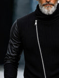 COOFANDY Herren Pullover in Schwarz, Detailansicht