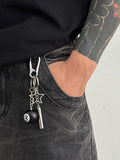 Goth Billardkugel-Anhänger Schlüsselanhänger für Taschen und Jeans