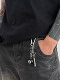 Goth Billardkugel-Anhänger Schlüsselanhänger für Taschen und Jeans