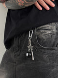 Goth Billardkugel-Anhänger Schlüsselanhänger für Taschen und Jeans