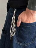 Essenzielle Perlen- und Nieten-Hosenkette für Geldbörsen und Jeans