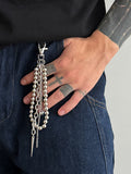 Essenzielle Perlen- und Nieten-Hosenkette für Geldbörsen und Jeans