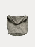 Weiche Schultertasche aus Tweed und Canvas