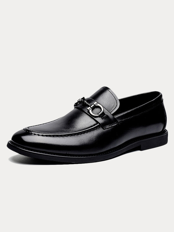Echtleder-Loafer mit Snaffle-Detail