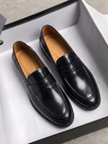 Klassische Penny-Loafer aus Leder
