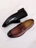 Klassische Penny-Loafer aus Leder