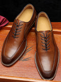 Klassische Vintage-Derbys aus Echtleder