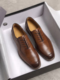 Klassische Vintage-Derbys aus Echtleder