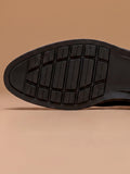 Echtleder-Brogues mit Flügelkappe