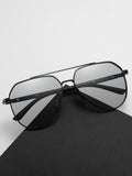 Modische Runde Quersteg Polarisierte Sonnenbrille