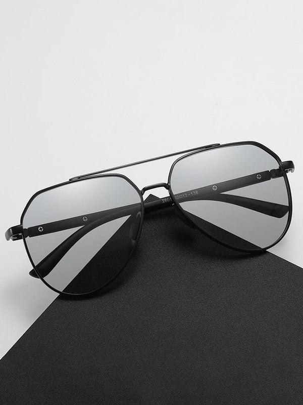 Modische Runde Quersteg Polarisierte Sonnenbrille