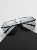 Modische Runde Quersteg Polarisierte Sonnenbrille