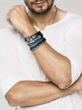 Edgy Totenkopf DIY Armband-Set