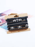 Edgy Totenkopf DIY Armband-Set