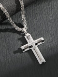Gothic-Halskette mit Kreuz-Anhänger