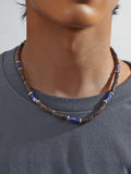 Boho Kokosnuss-Perlenhalskette