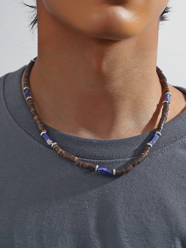 Boho Kokosnuss-Perlenhalskette