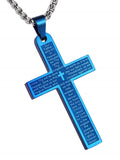 Klassische Kreuz-Halskette aus Edelstahl