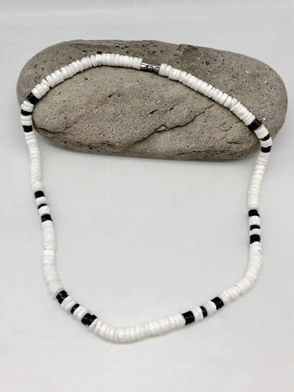 Boho Muschel-Perlenhalskette