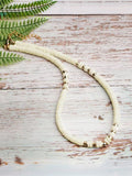 Boho Kokosnussschalen- und Naturstein-Halskette