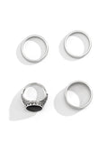 Stylishes 4-teiliges Ring-Set im Streetstyle
