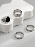 Stylishes 4-teiliges Ring-Set im Streetstyle