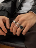 Stylishes 4-teiliges Ring-Set im Streetstyle