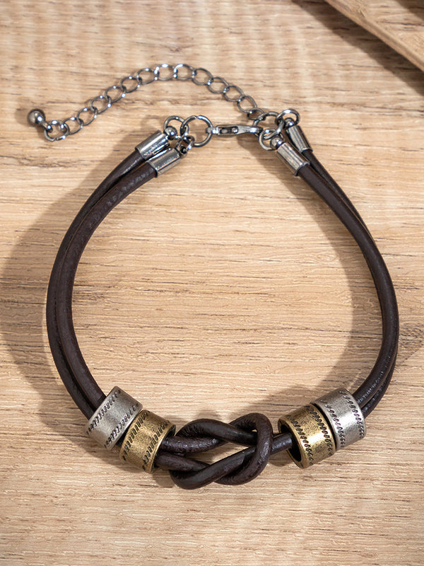 Einzigartiges Vintage-Knoten-Wickelarmband